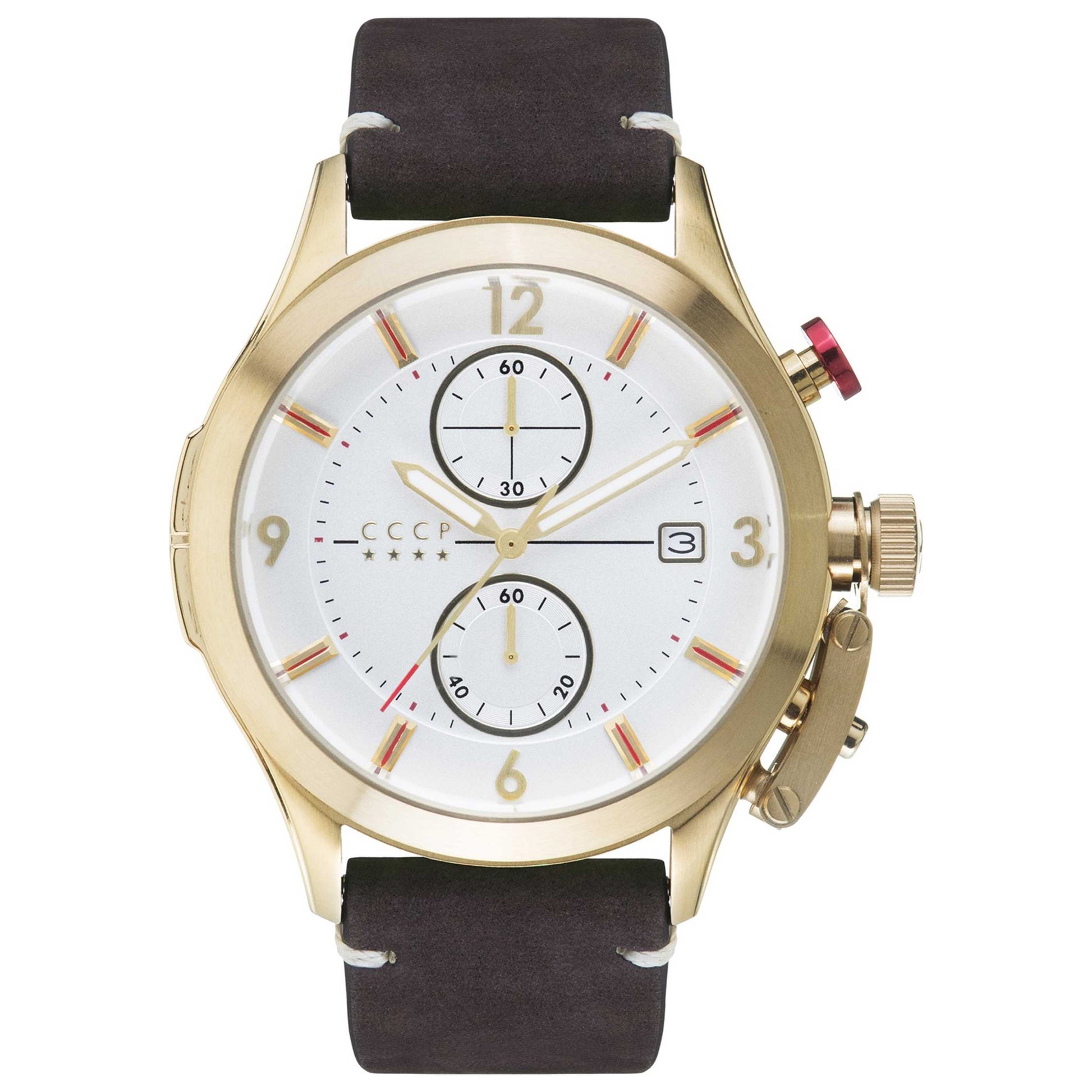 Front view of CCCP Shchuka Men's Quartz Watch CP-7033-05