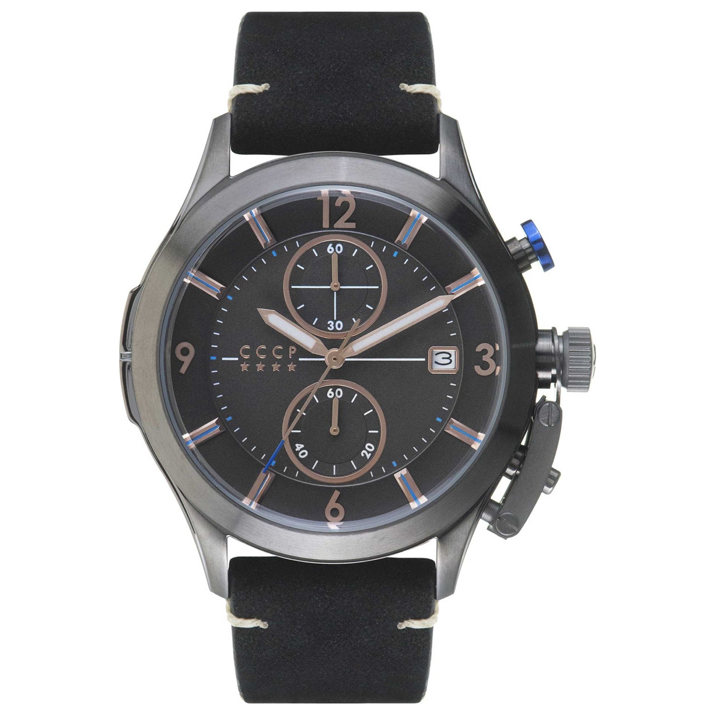 Front view of CCCP Shchuka Men's Quartz Watch CP-7033-06