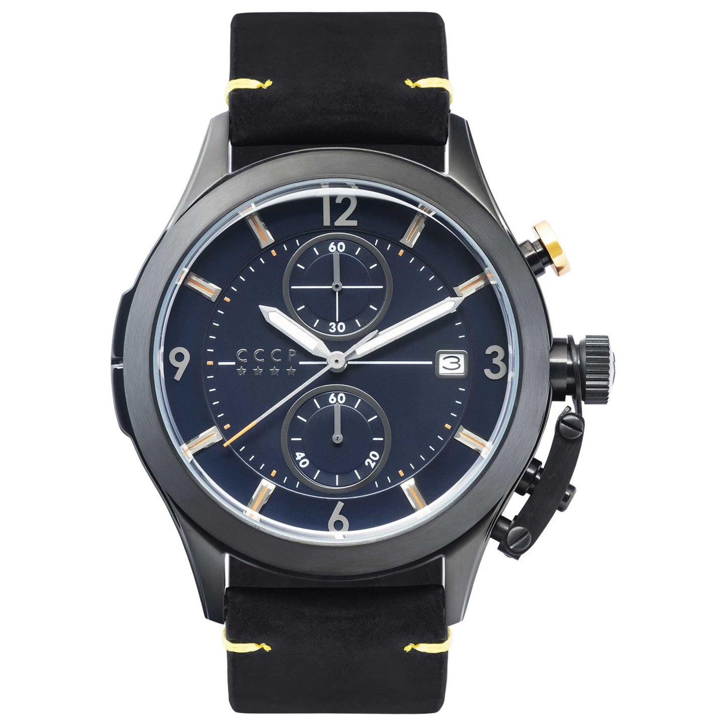 Front view of CCCP Shchuka Men's Quartz Watch CP-7033-08