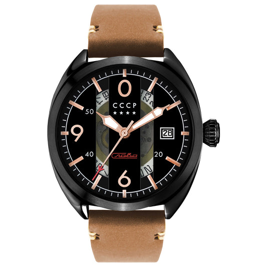 Front view of CCCP Aviator Yak-15 Men's Automatic Watch CP-7035-05