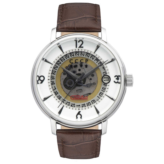 Front view of CCCP Heritage Gospoda Men's Automatic Watch CP-7036-06
