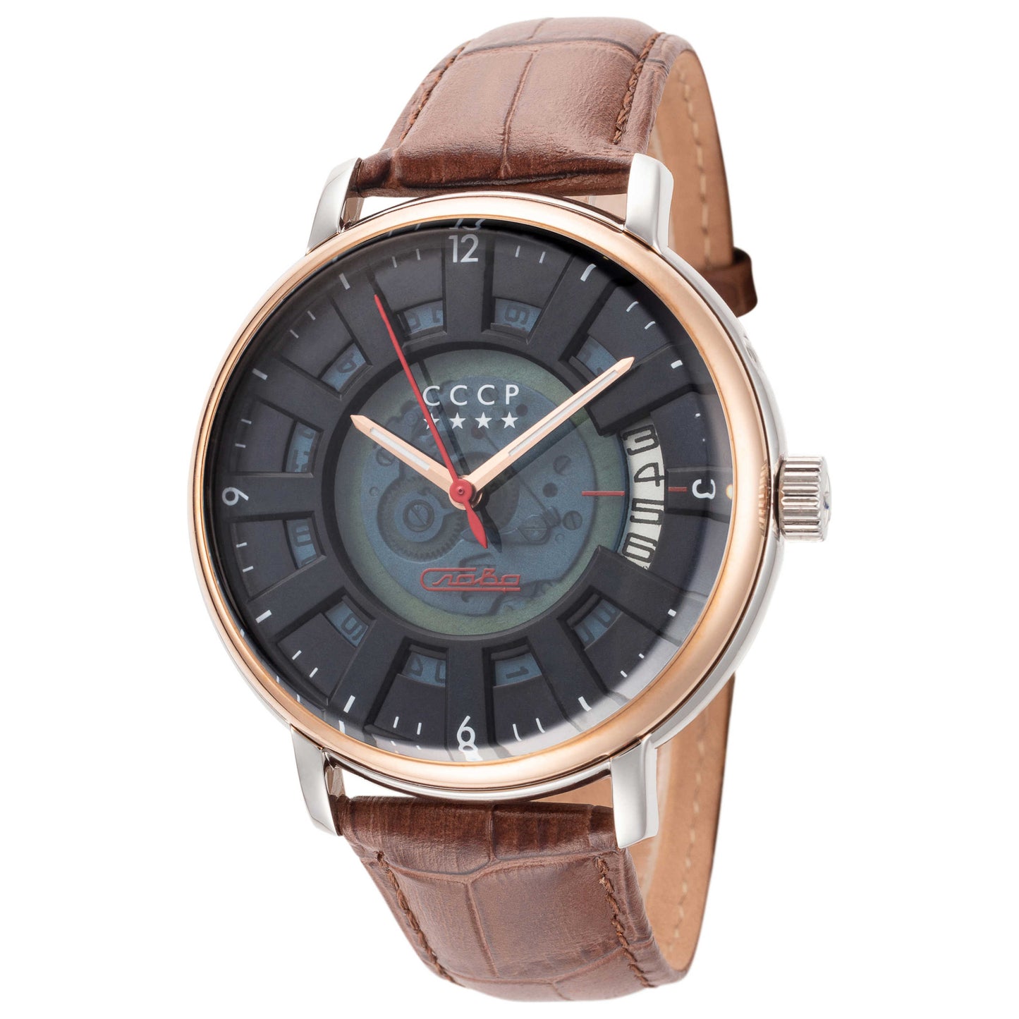 Front view of CCCP Heritage Men's Automatic Watch CP-7037-06