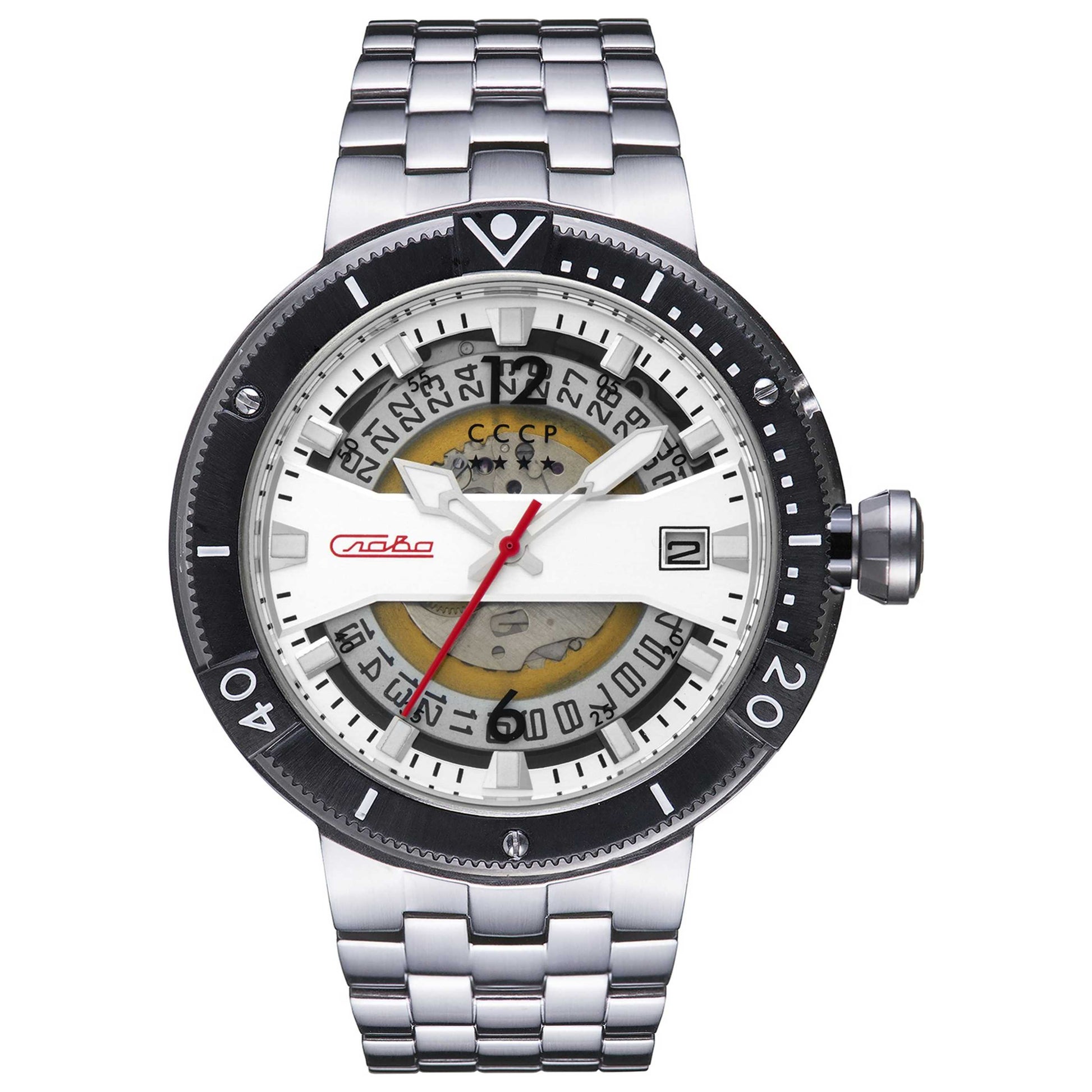 Front view of CCCP Kashalot Men's Automatic Watch CP-7039-33