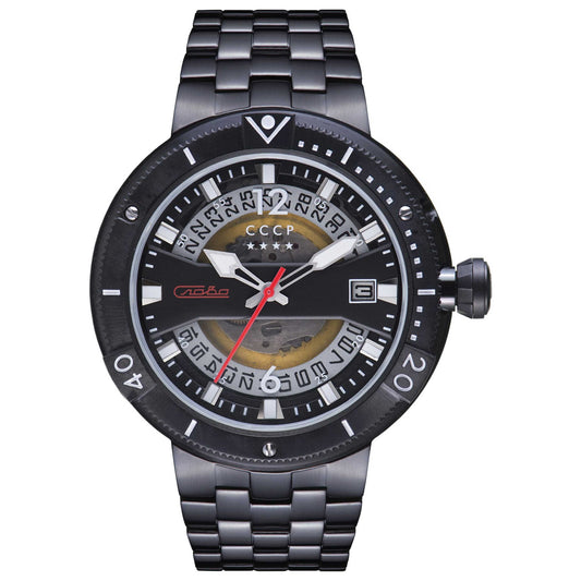 Front view of CCCP Kashalot Men's Automatic Watch CP-7039-44