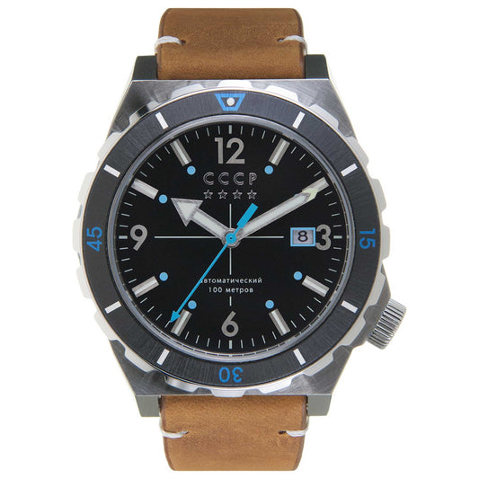 Front view of CCCP Aurora Men's Automatic Watch CP-7041-01