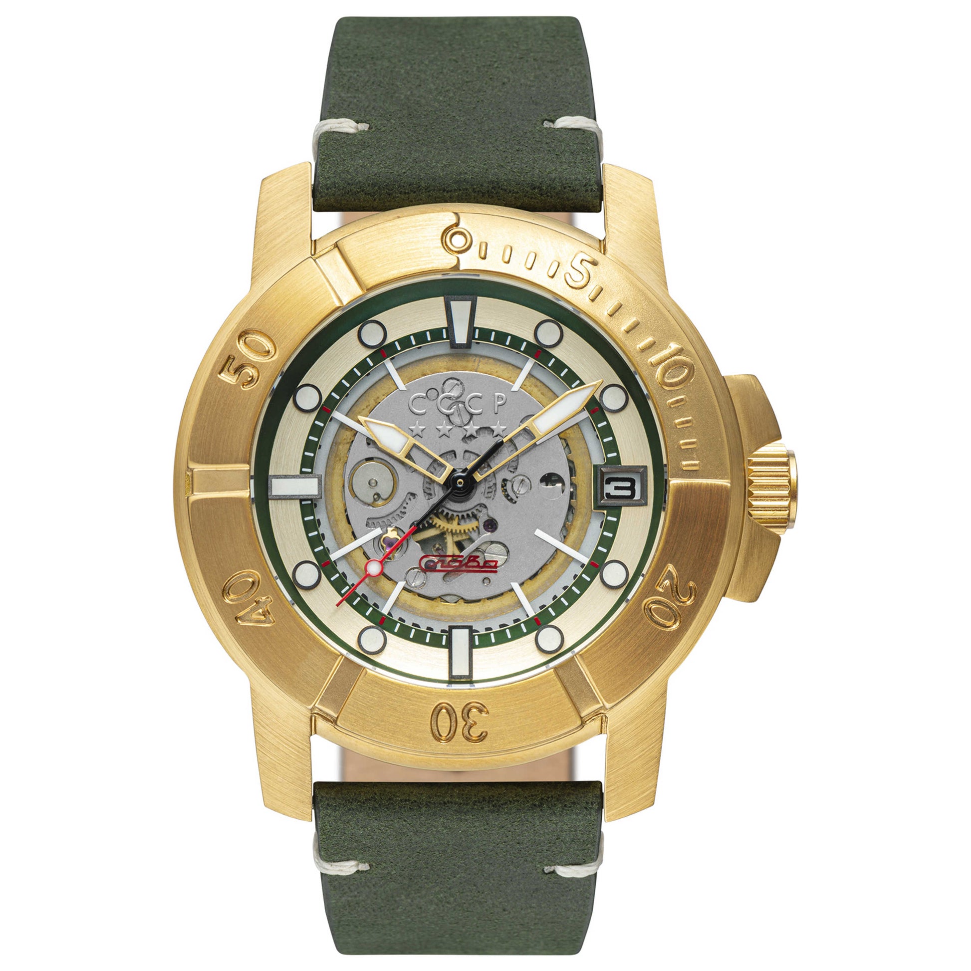 Front view of CCCP Gorshkov Men's Automatic Watch CP-7057-03