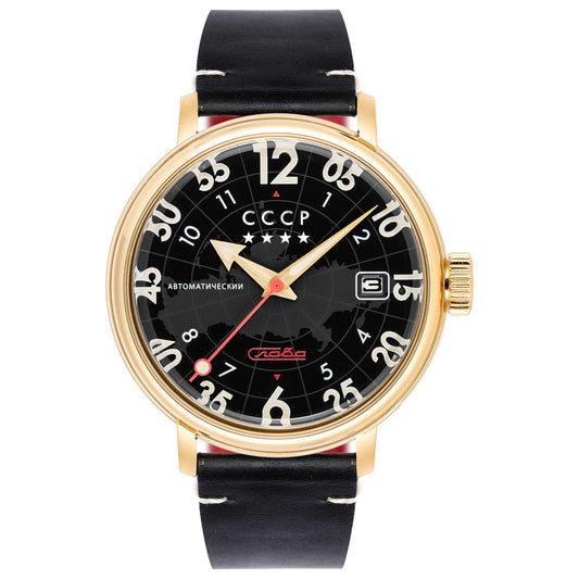 Front view of CCCP Heroes Comrade Men's Automatic Watch CP-7097-03