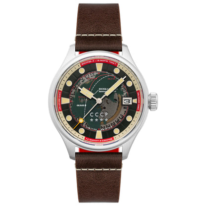 Front view of CCCP Leonov Men's Automatic Watch CP-7099-01