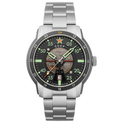 Front view of CCCP Mig-21 Men's Automatic Watch CP-7101-33
