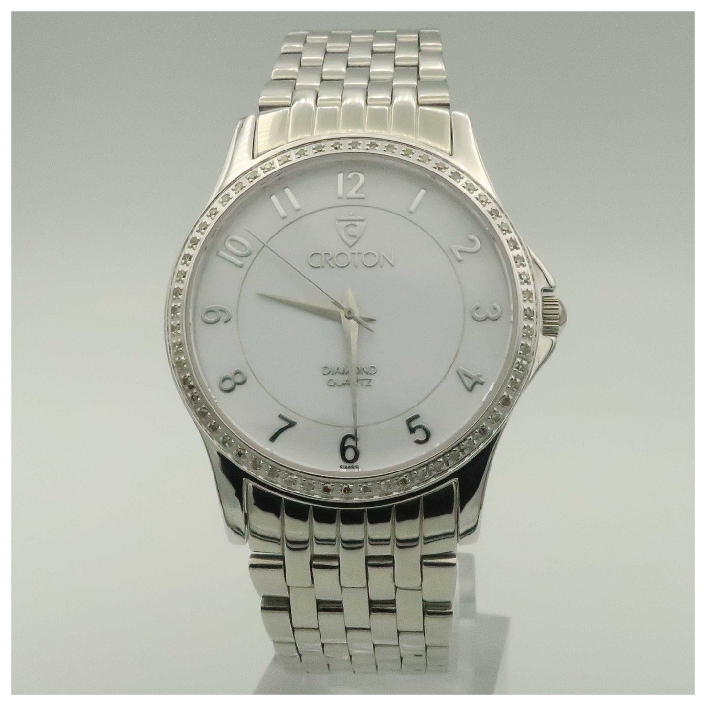 Front view of Croton Dress Men's Swiss Quartz (Battery-Powered) Watch CR307817SSDW-SDV