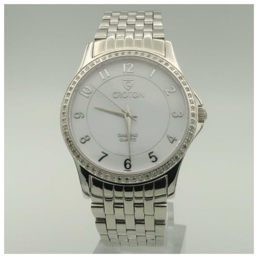 Front view of Croton Dress Men's Swiss Quartz (Battery-Powered) Watch CR307817SSDW-SDV