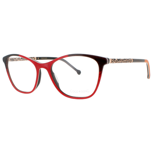 Front view of Coco Song Women's Eyeglasses CS-ROBOT-LOVE-CV252-04-09