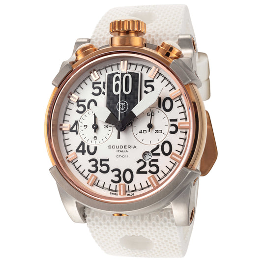 Front view of CT Scuderia Saturno Men's Quartz Watch CS10123N