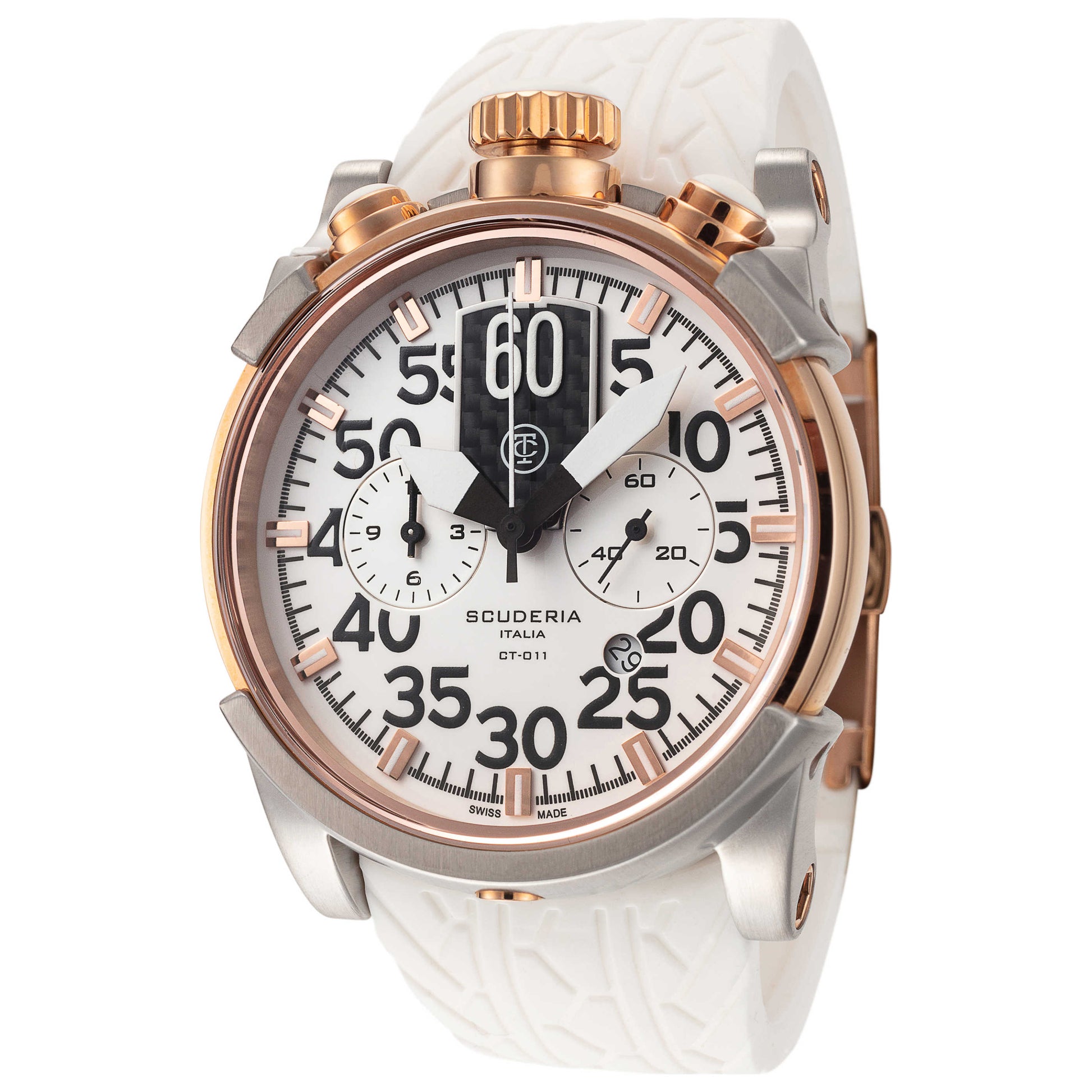 Front view of CT Scuderia Saturno Men's Quartz Watch CS10123W