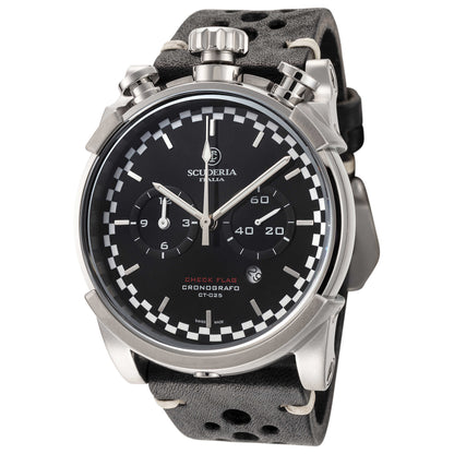 Front view of CT Scuderia Check Flag Men's Quartz Watch CS10134N