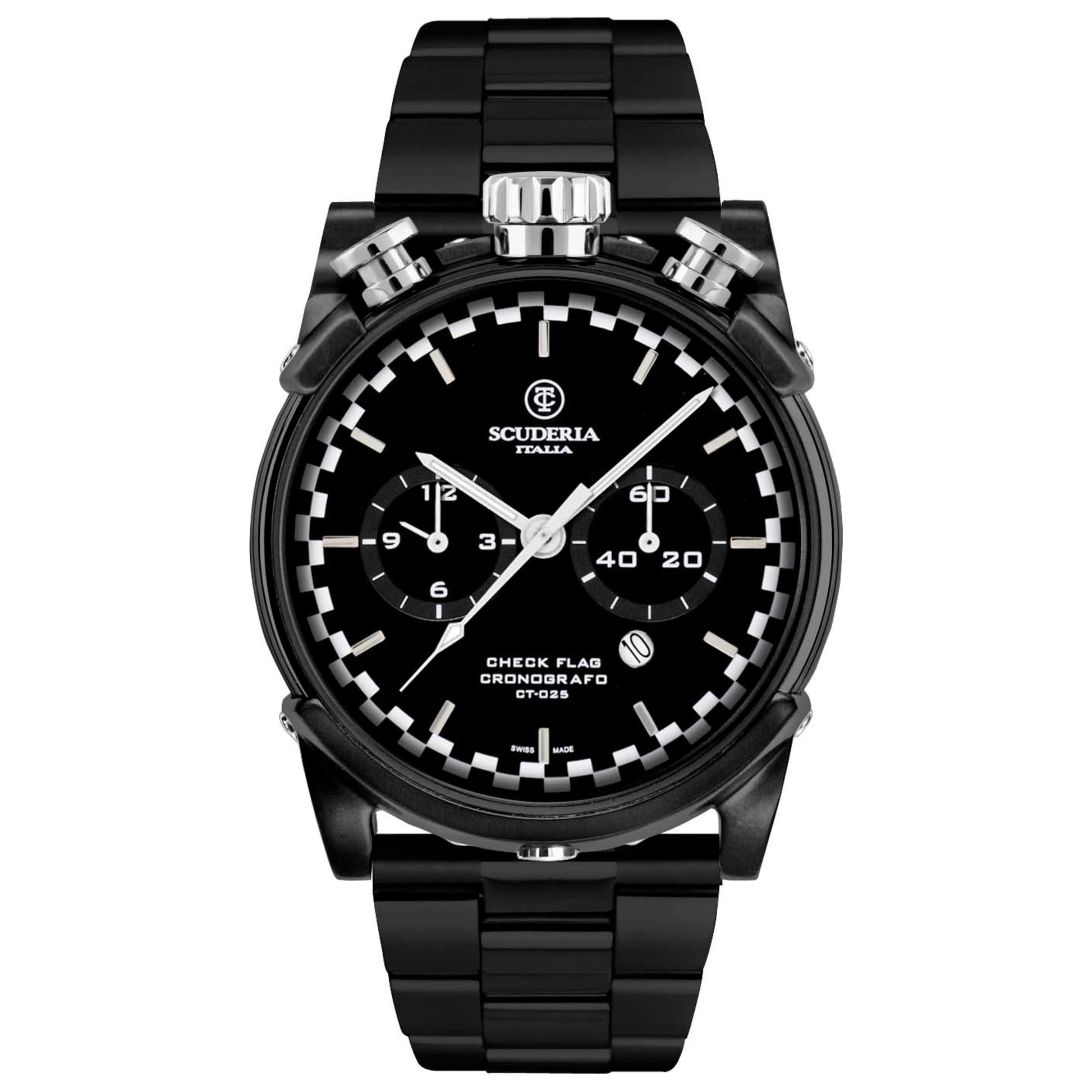 Front view of CT Scuderia Vintage Men's Quartz Watch CS10137