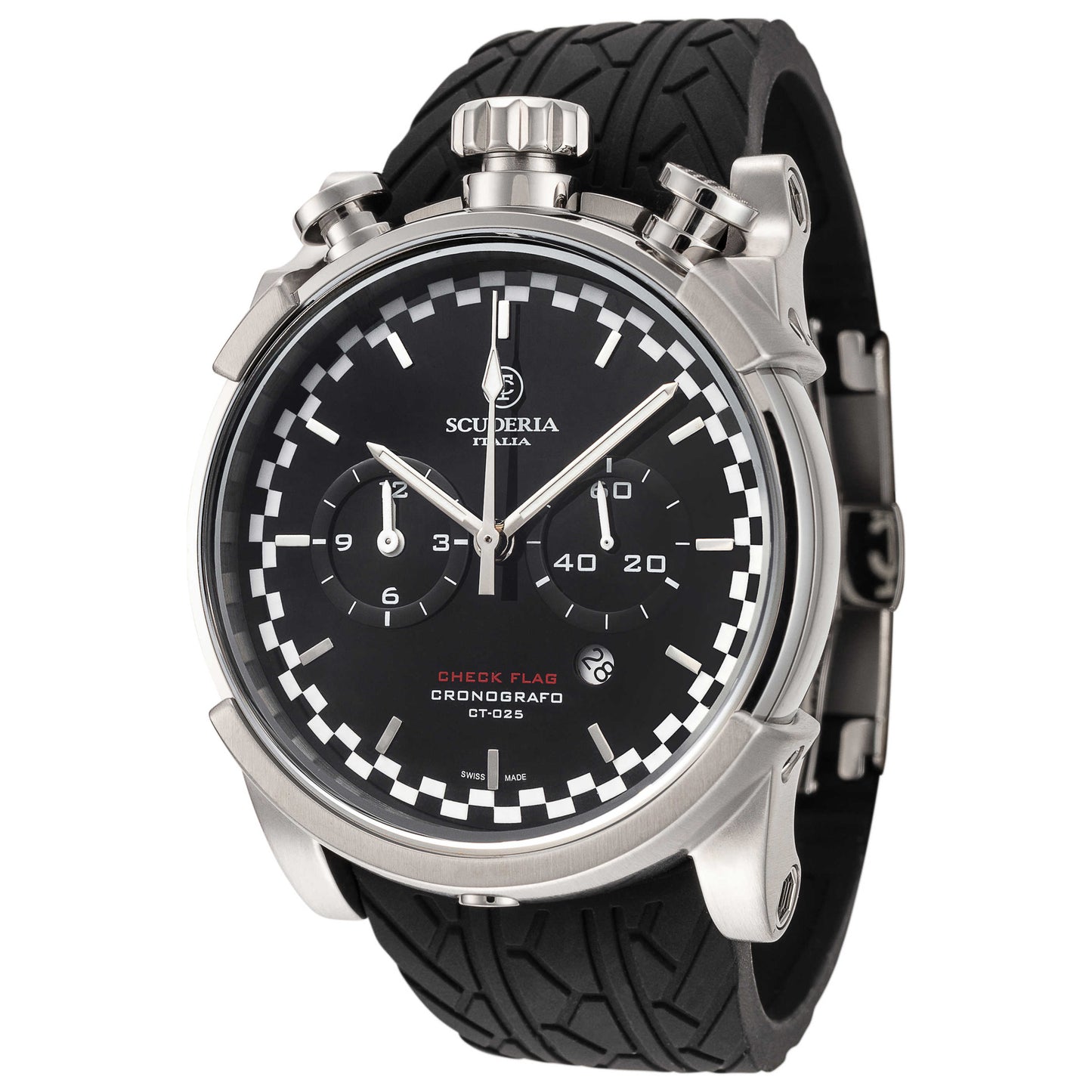 Front view of CT Scuderia Saturno Men's Quartz Watch CS10155