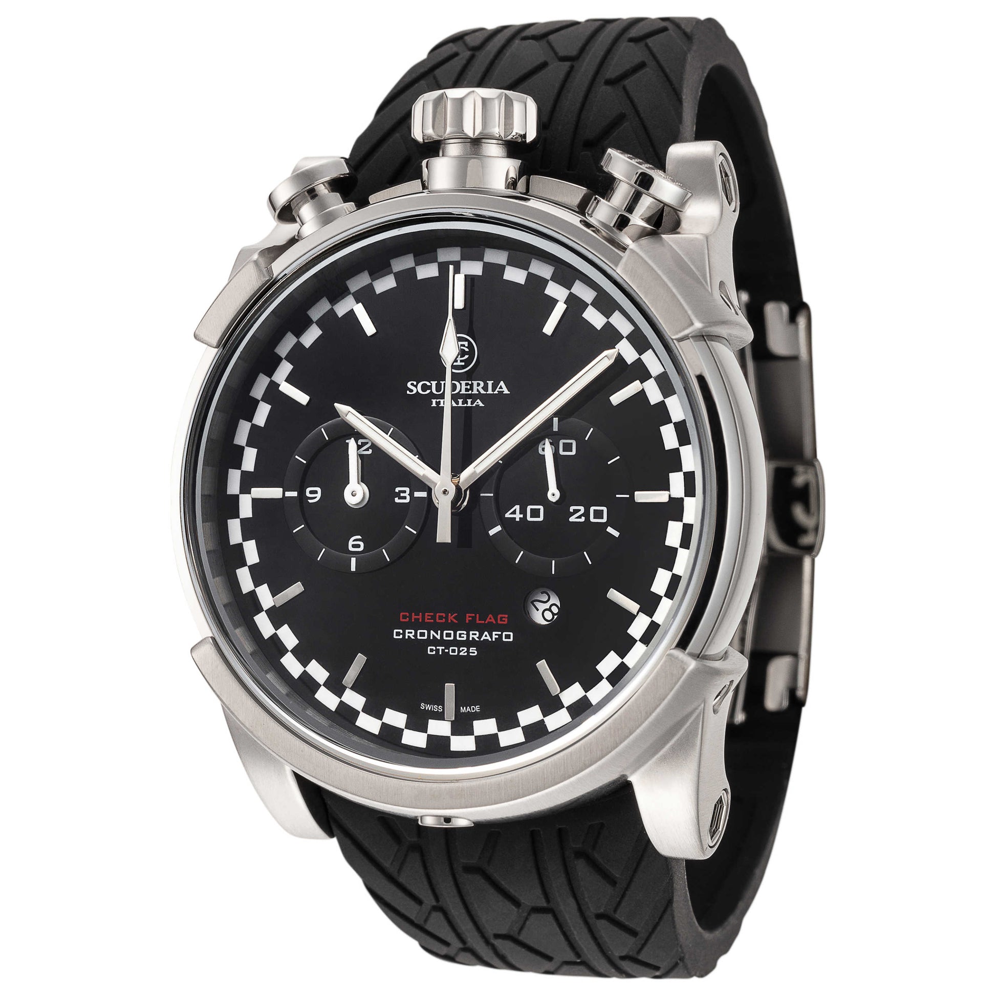 Front view of CT Scuderia Saturno Men's Quartz Watch CS10155