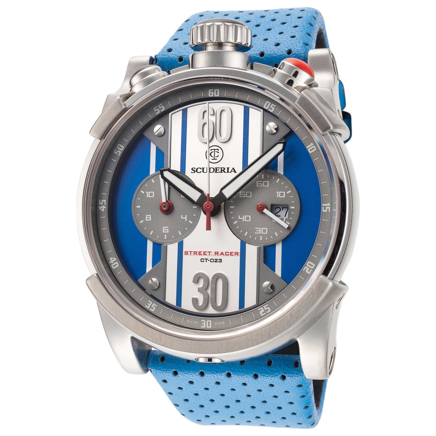 Front view of CT Scuderia Saturno Men's Quartz Watch CS10170