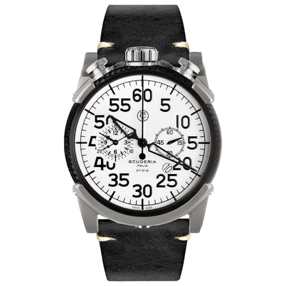 Front view of CT Scuderia Fibra di Carbonio Men's Quartz Watch CS10182-N