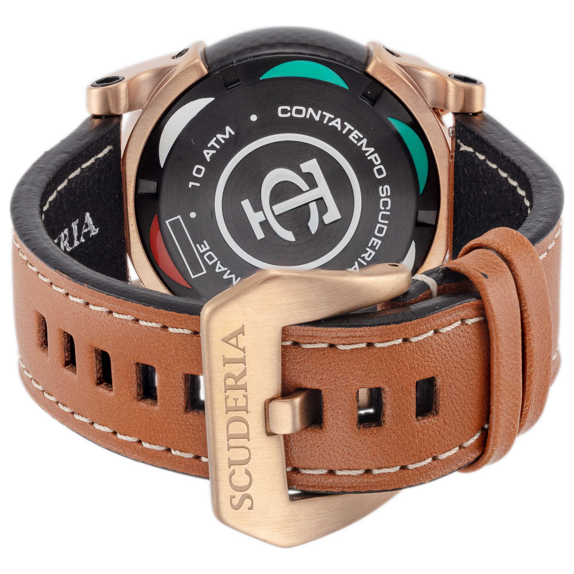 Back view of CT Scuderia Fibra di Carbonio Men's Quartz Watch CS10183-N