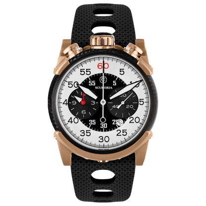 Front view of CT Scuderia Fibra di Carbonio Men's Quartz Watch CS10187-N
