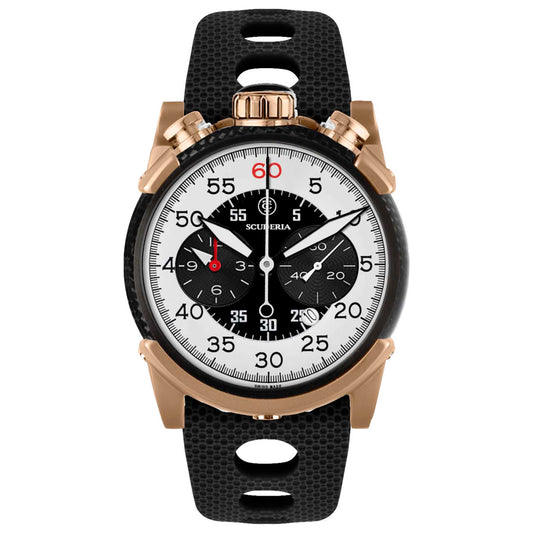 Front view of CT Scuderia Fibra di Carbonio Men's Quartz Watch CS10187-N