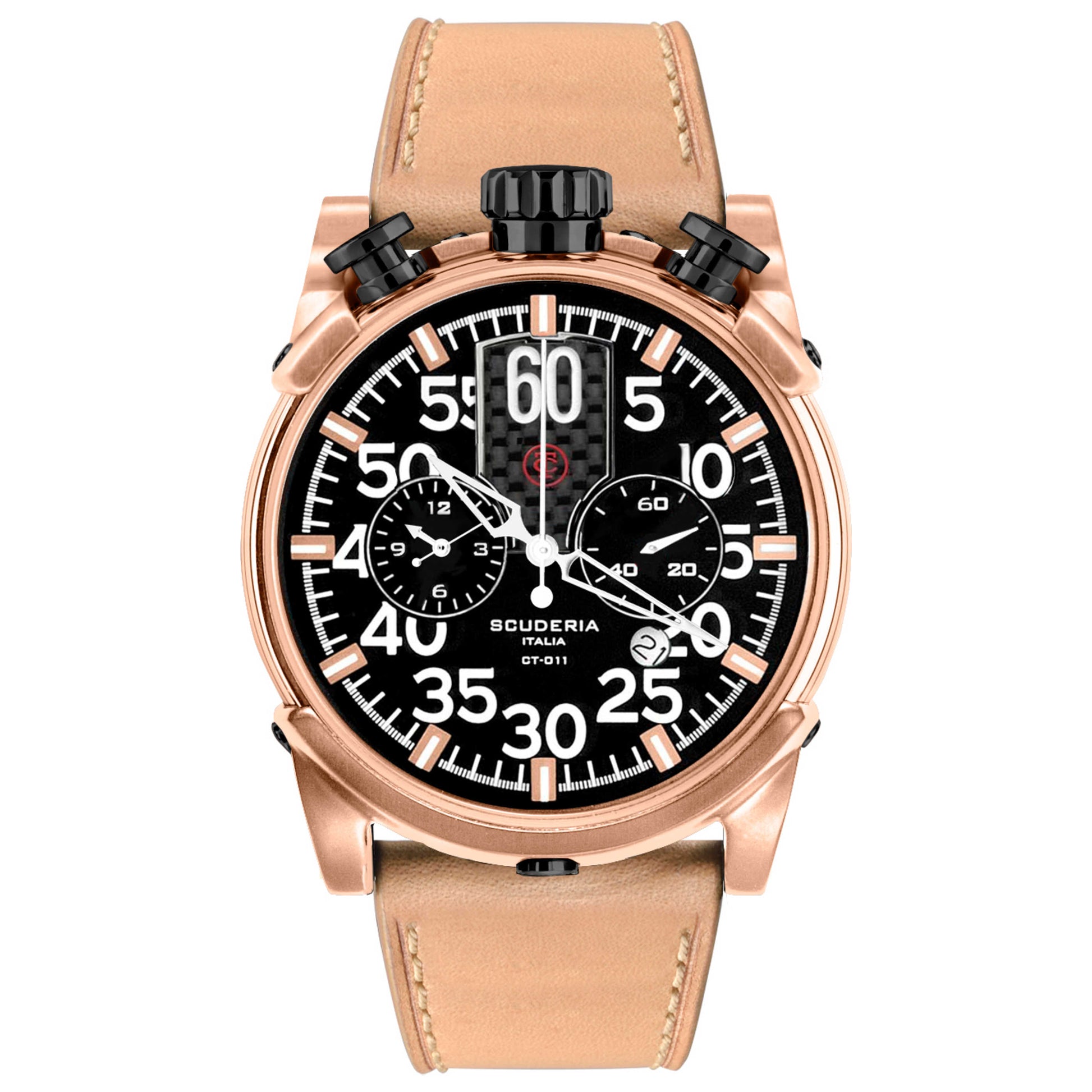 Front view of CT Scuderia Touring Men's Quartz Watch CS10189-N