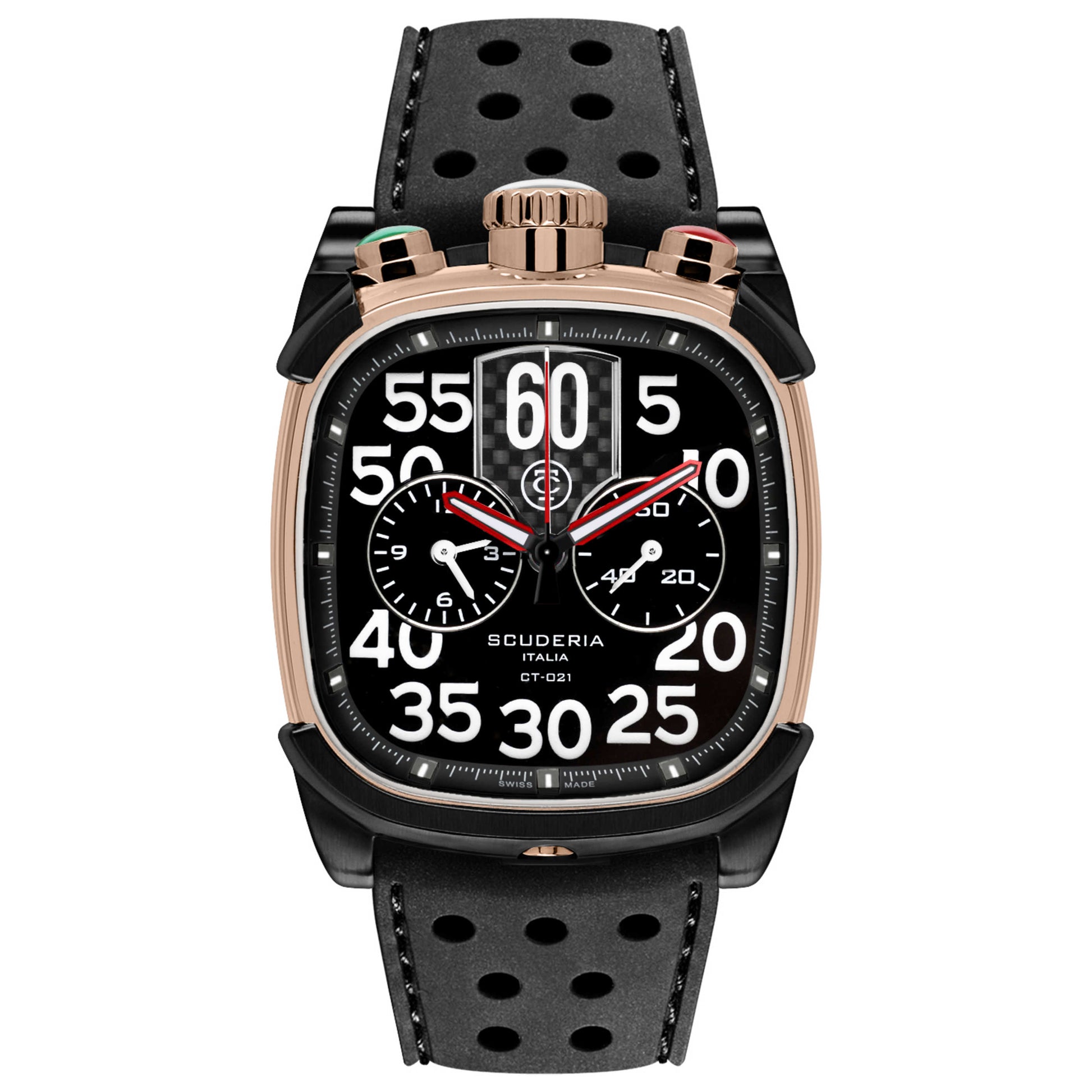 Front view of CT Scuderia Scrambler Men's Quartz Watch CS10280-N