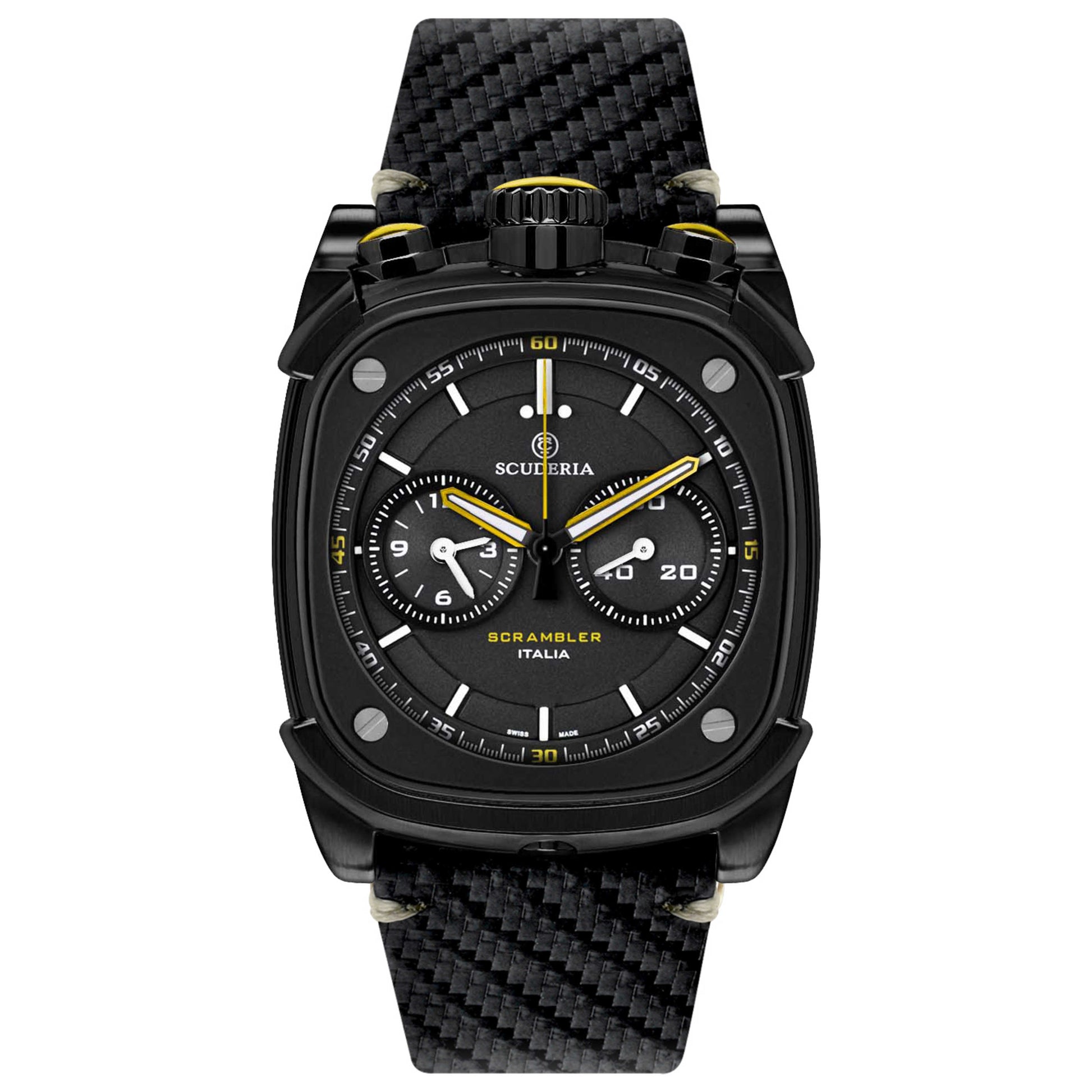 Front view of CT Scuderia Scrambler Men's Quartz Watch CS10282-N