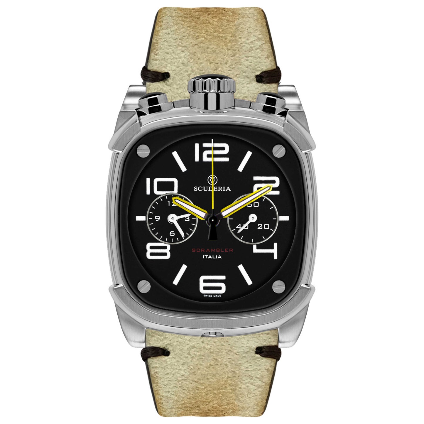 Front view of CT Scuderia Scrambler Men's Quartz Watch CS10283-N