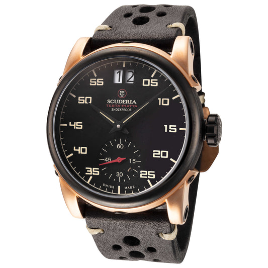 Front view of CT Scuderia Testa Piatta Men's Quartz Watch CS30002
