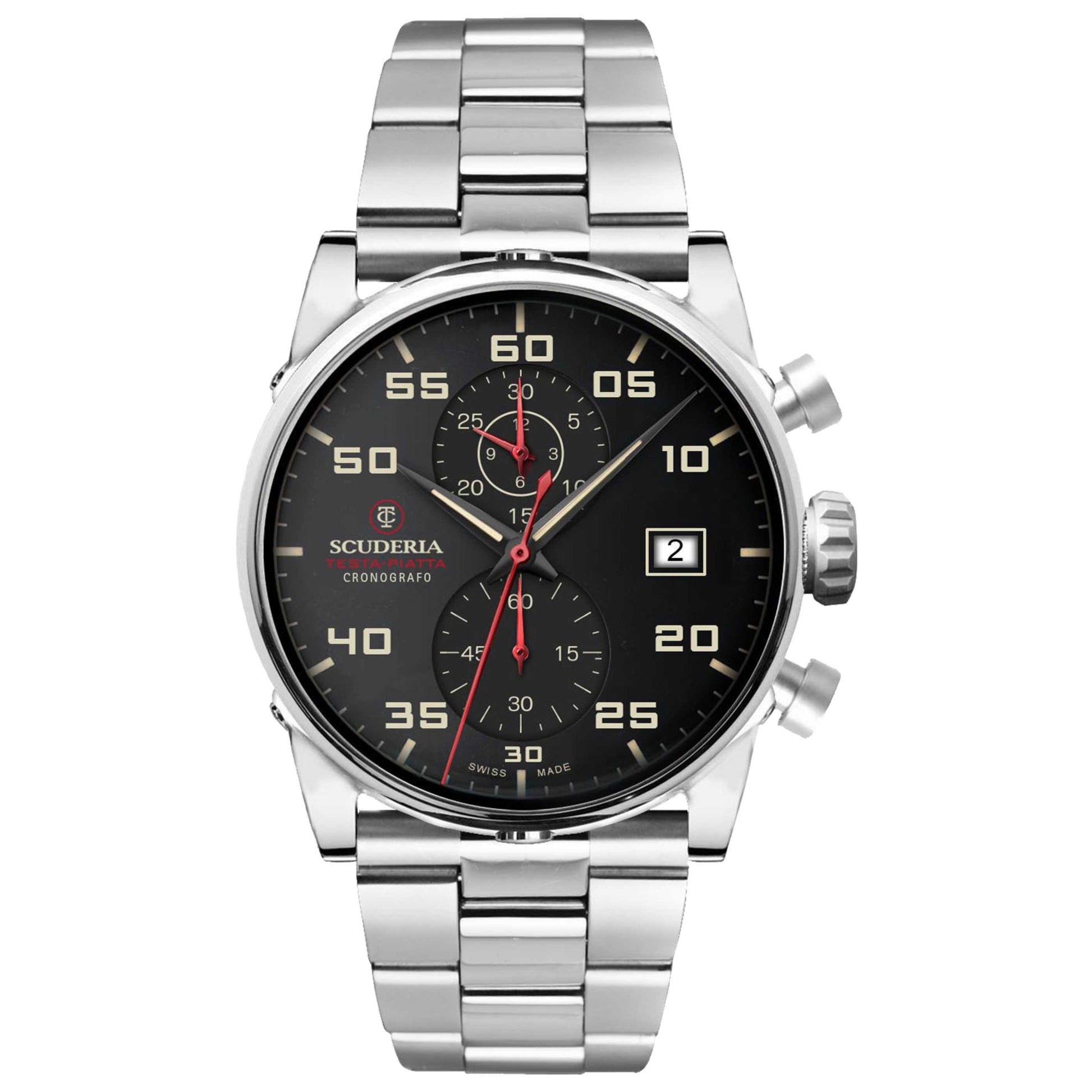 Front view of CT Scuderia Coda Corta Men's Quartz Watch CS30105