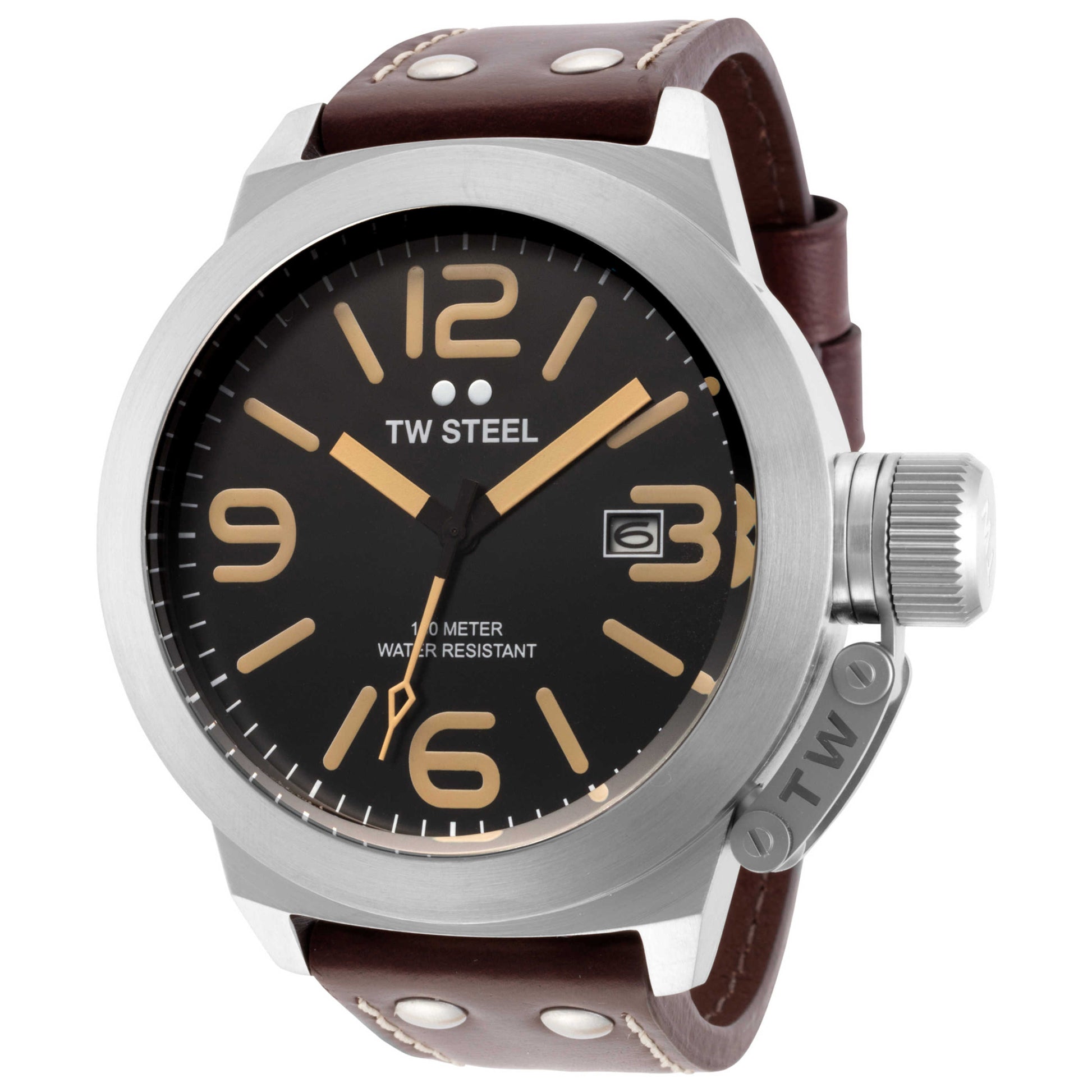 Front view of TW Steel Analog Men's Quartz Watch CS32