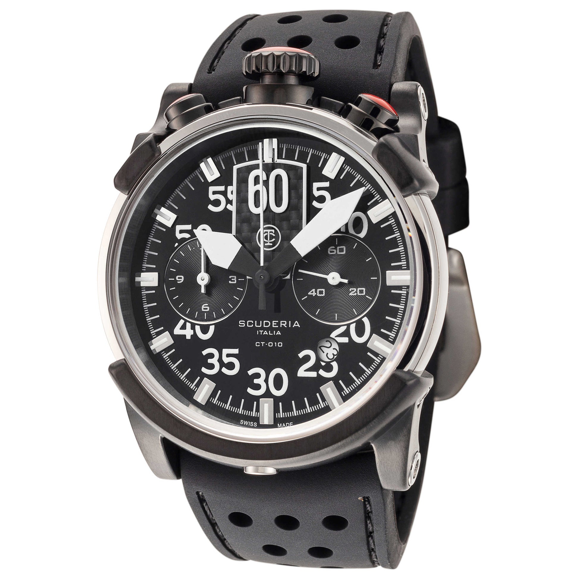 Front view of CT Scuderia Saturno Men's Quartz Watch CS40105