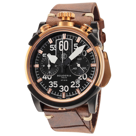 Front view of CT Scuderia Saturno Men's Quartz Watch CS40108