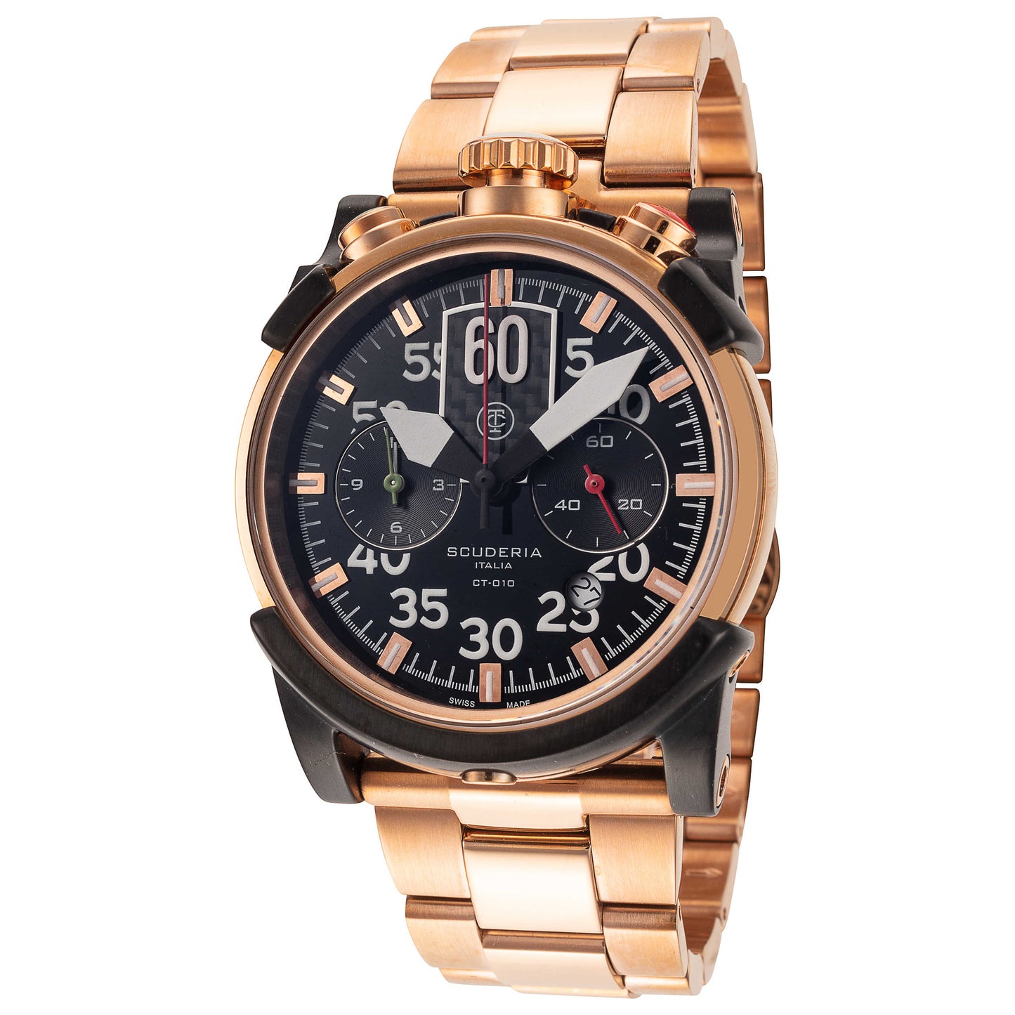 Front view of CT Scuderia Due Tempi Men's Quartz Watch CS40110