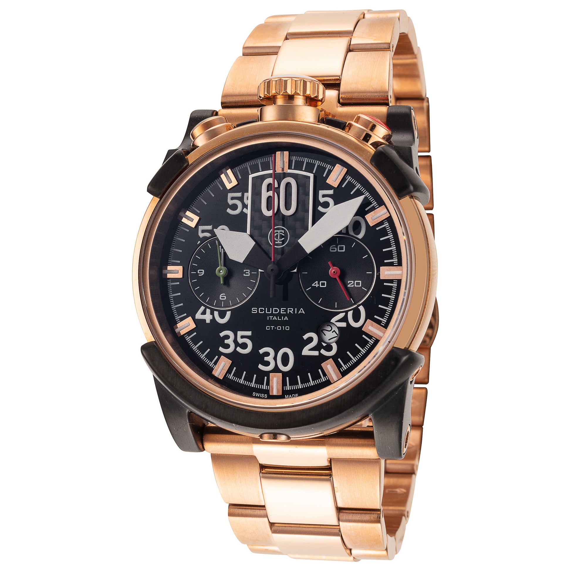 Front view of CT Scuderia Due Tempi Men's Quartz Watch CS40110