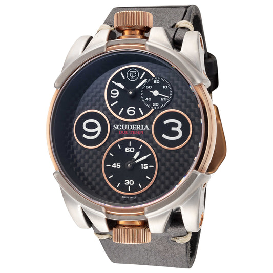 Front view of CT Scuderia Due Tempi Men's Quartz Watch CS40301N