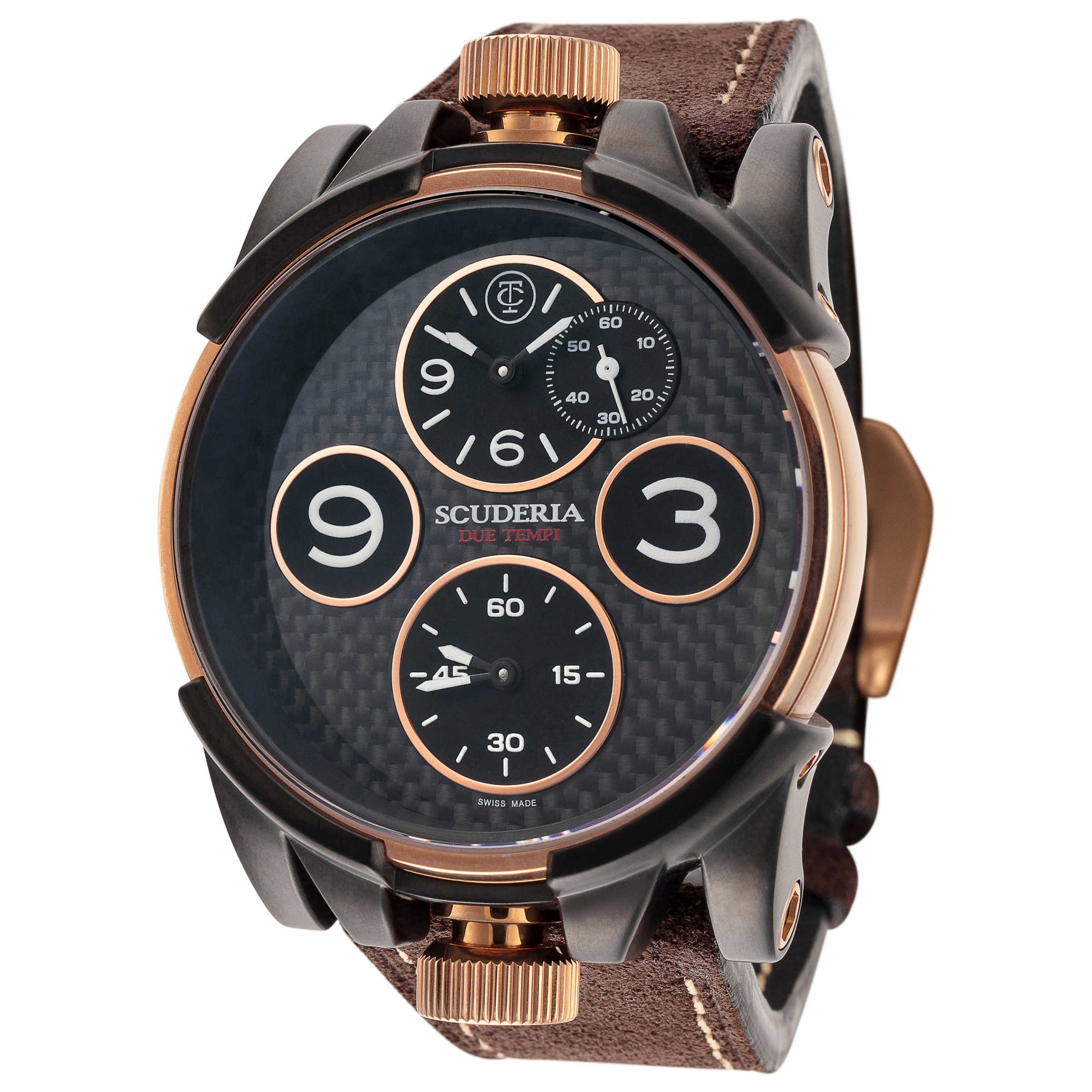 Front view of CT Scuderia Due Tempi Men's Quartz Watch CS40303