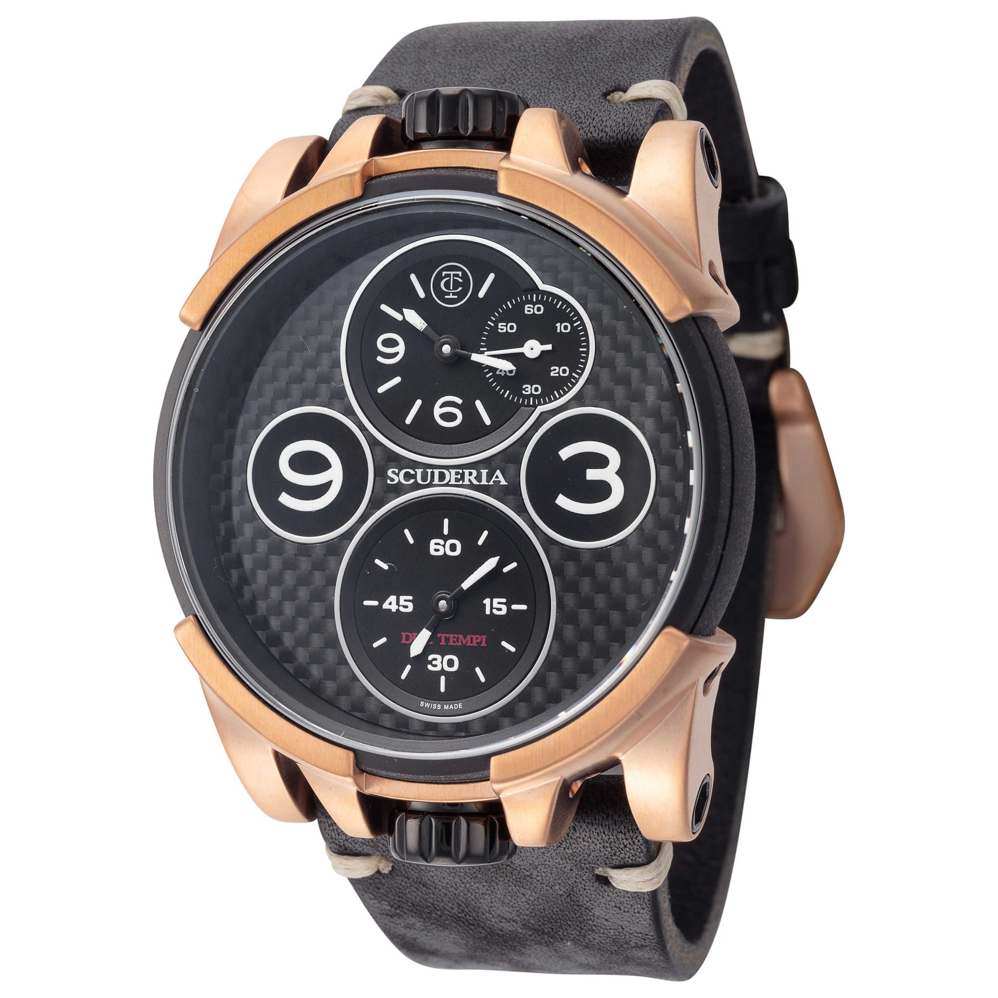 Front view of CT Scuderia Due Tempi Men's Quartz Watch CS40381-N