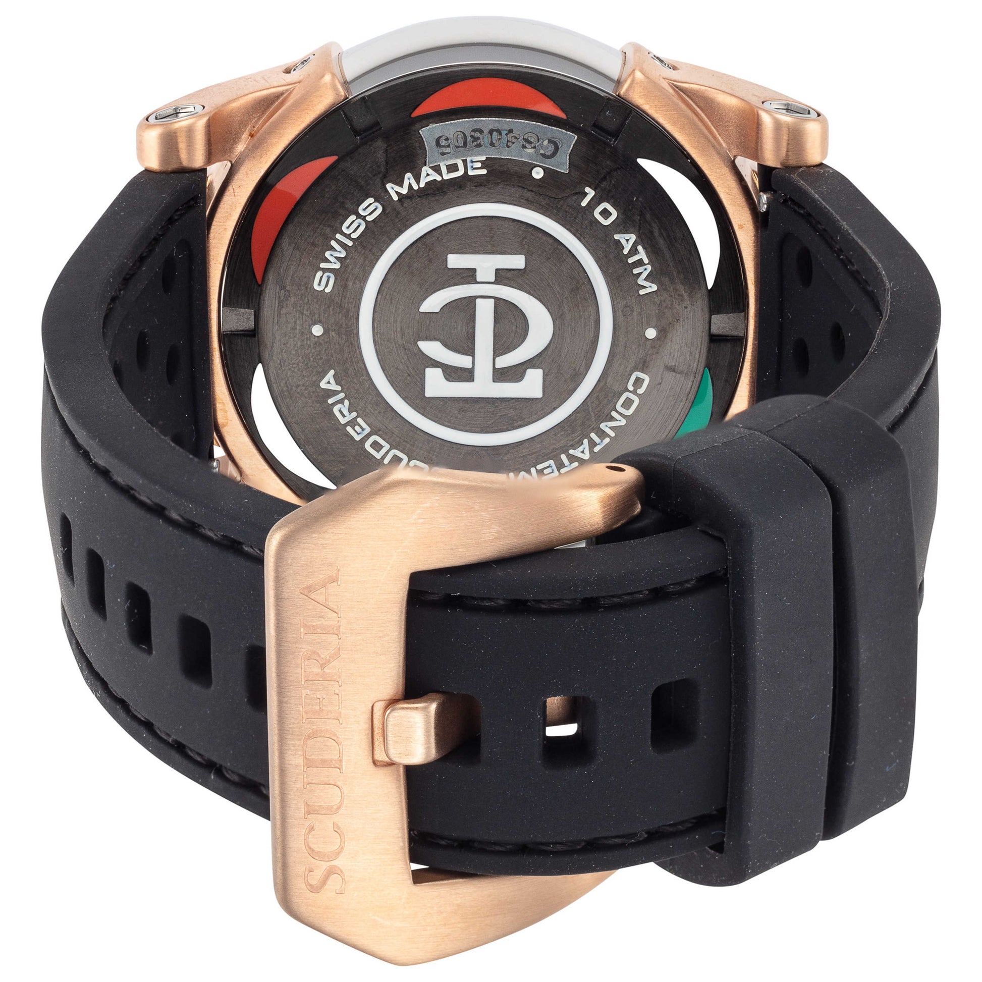 Back view of CT Scuderia Due Tempi Men's Quartz Watch CS40382-N