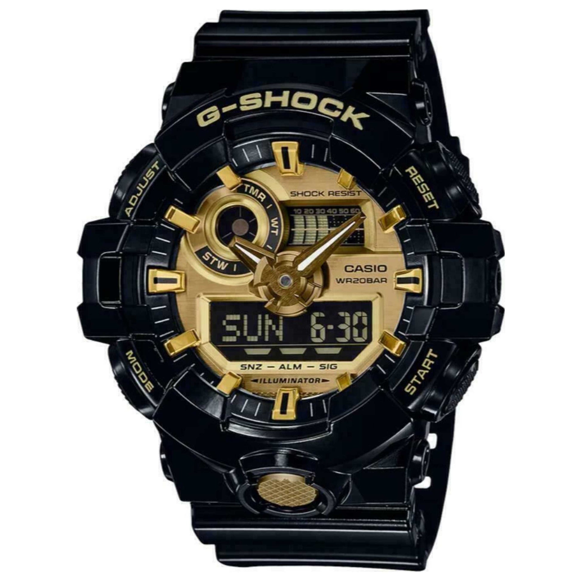 Front view of Casio G-Shock Men's Quartz Watch CSGA710GB-1A