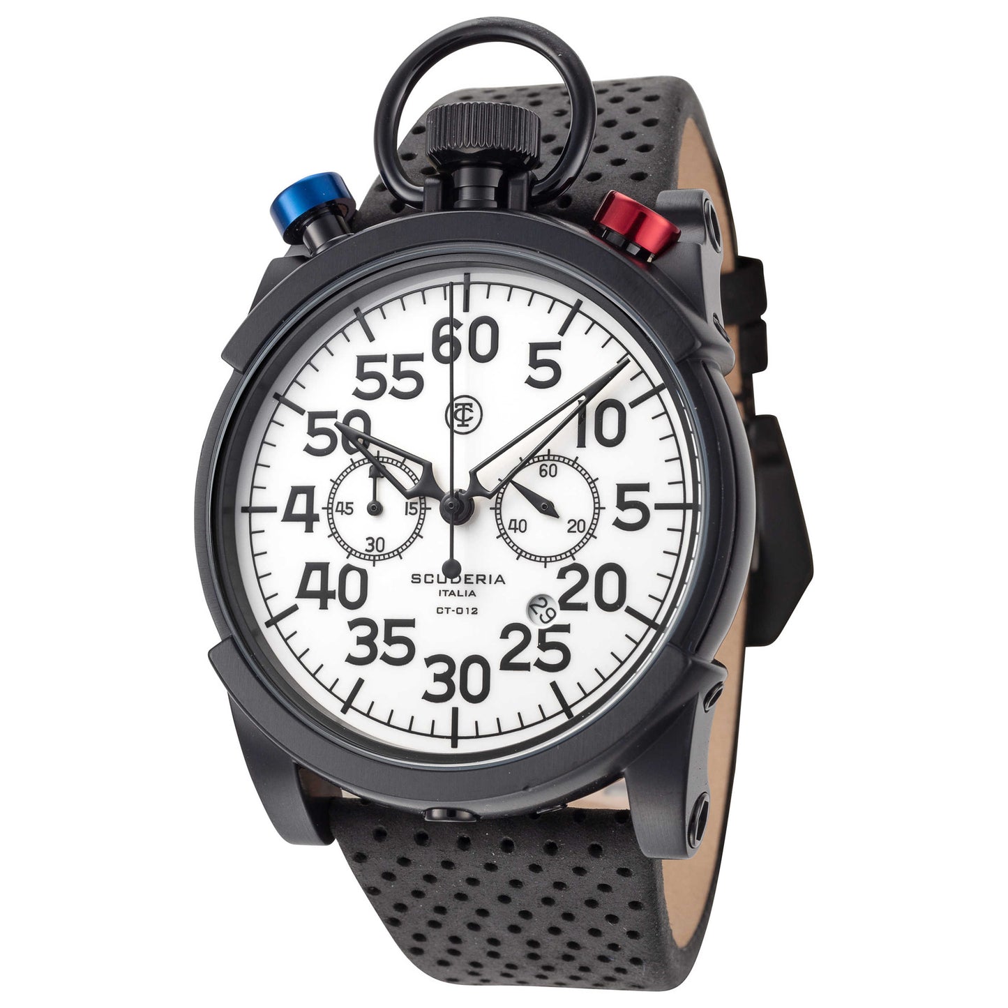 Front view of CT Scuderia Corsa Men's Quartz Watch CT-200-PB