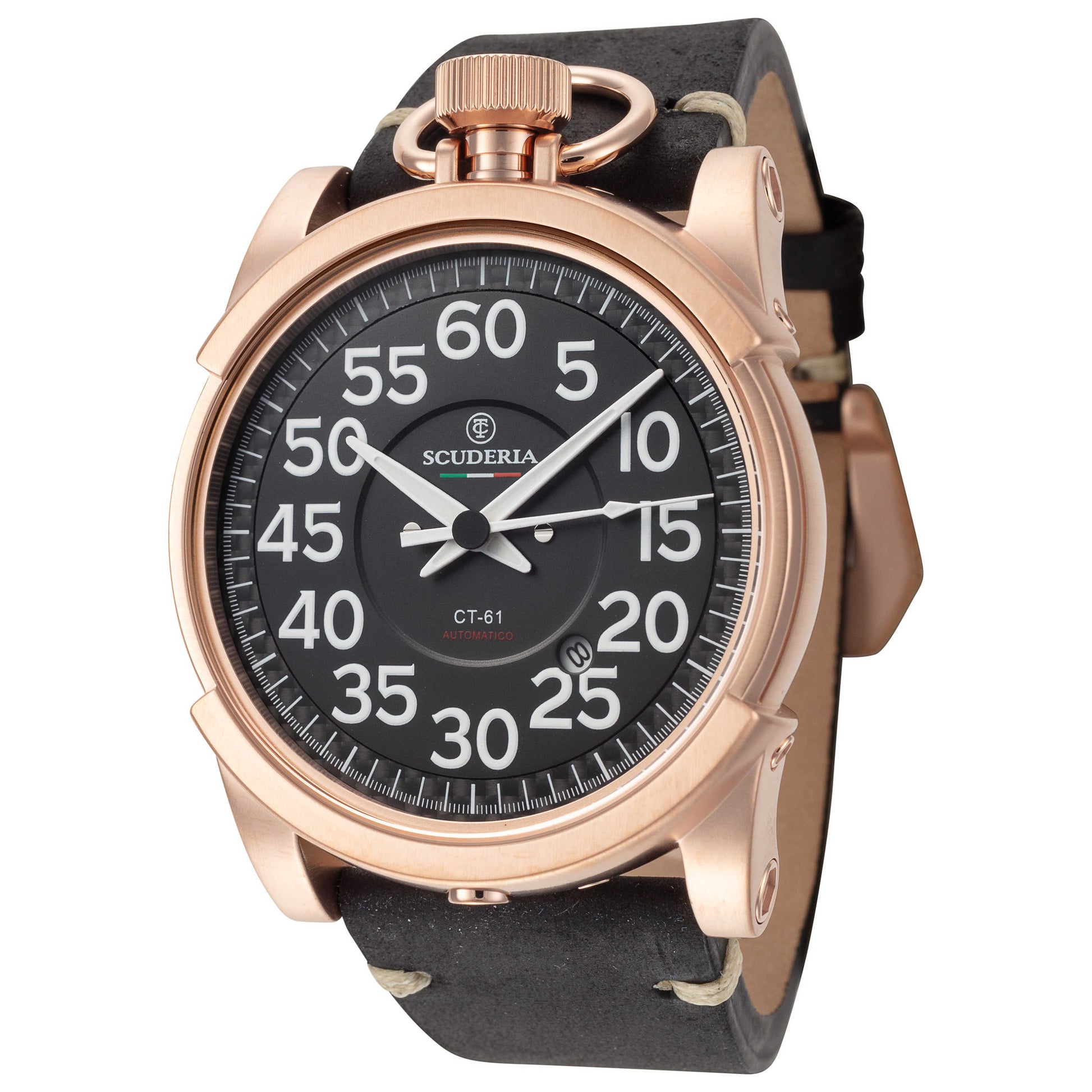 Front view of CT Scuderia Corsa Automatico Men's Automatic Watch CT-208-P