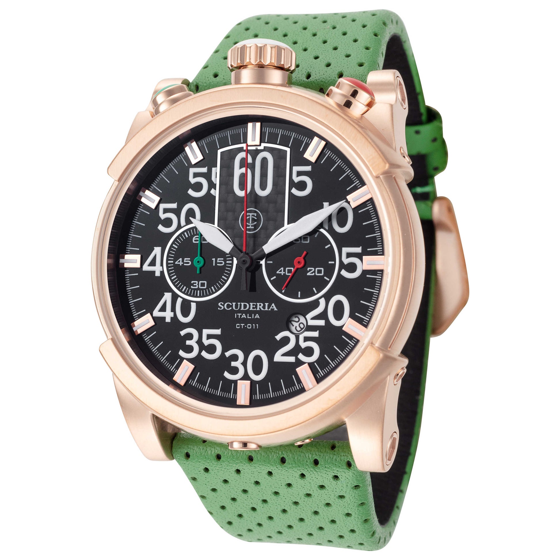Front view of CT Scuderia Saturno Men's Quartz Watch CT-233-P3