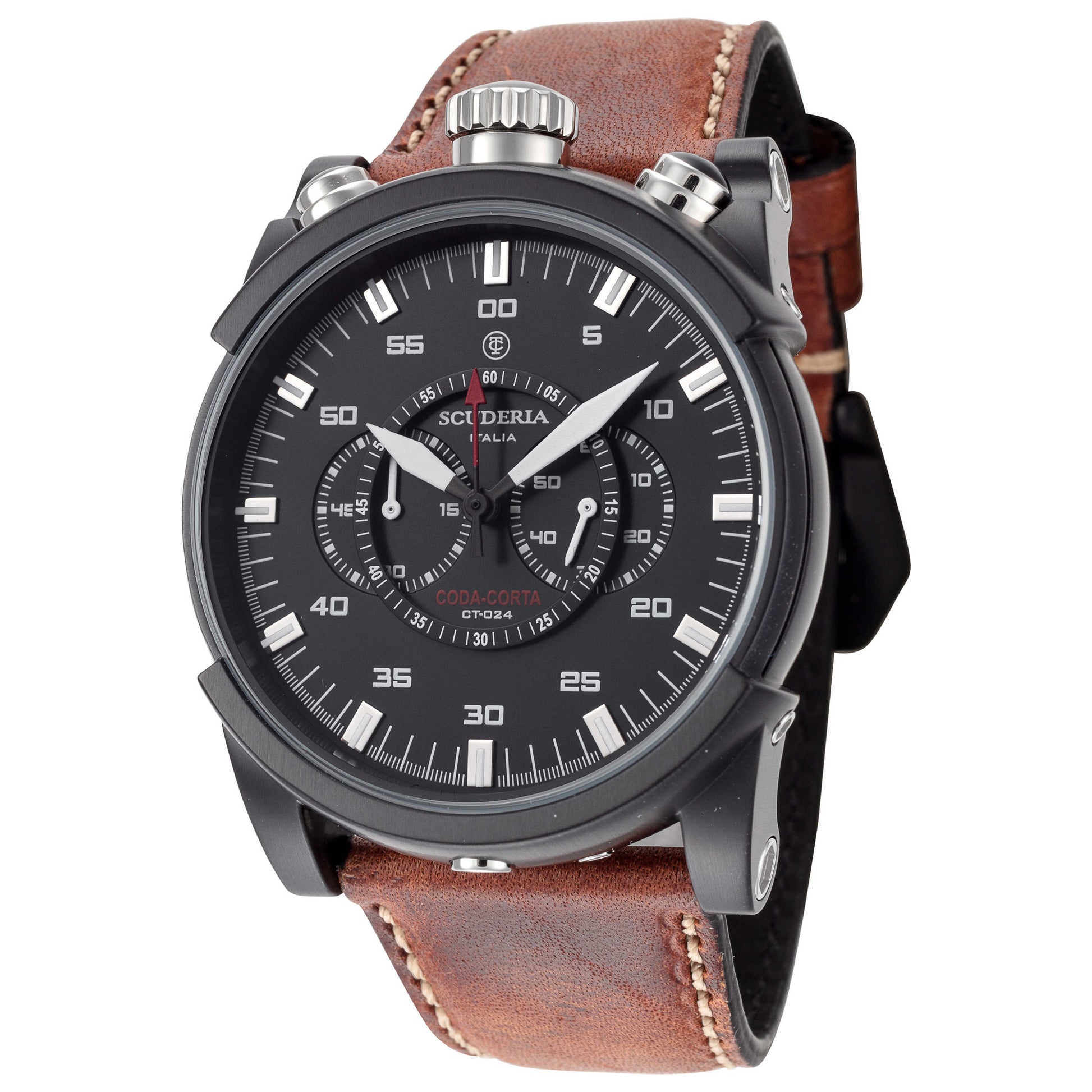 Front view of CT Scuderia Saturno Men's Quartz Watch CT-235-P