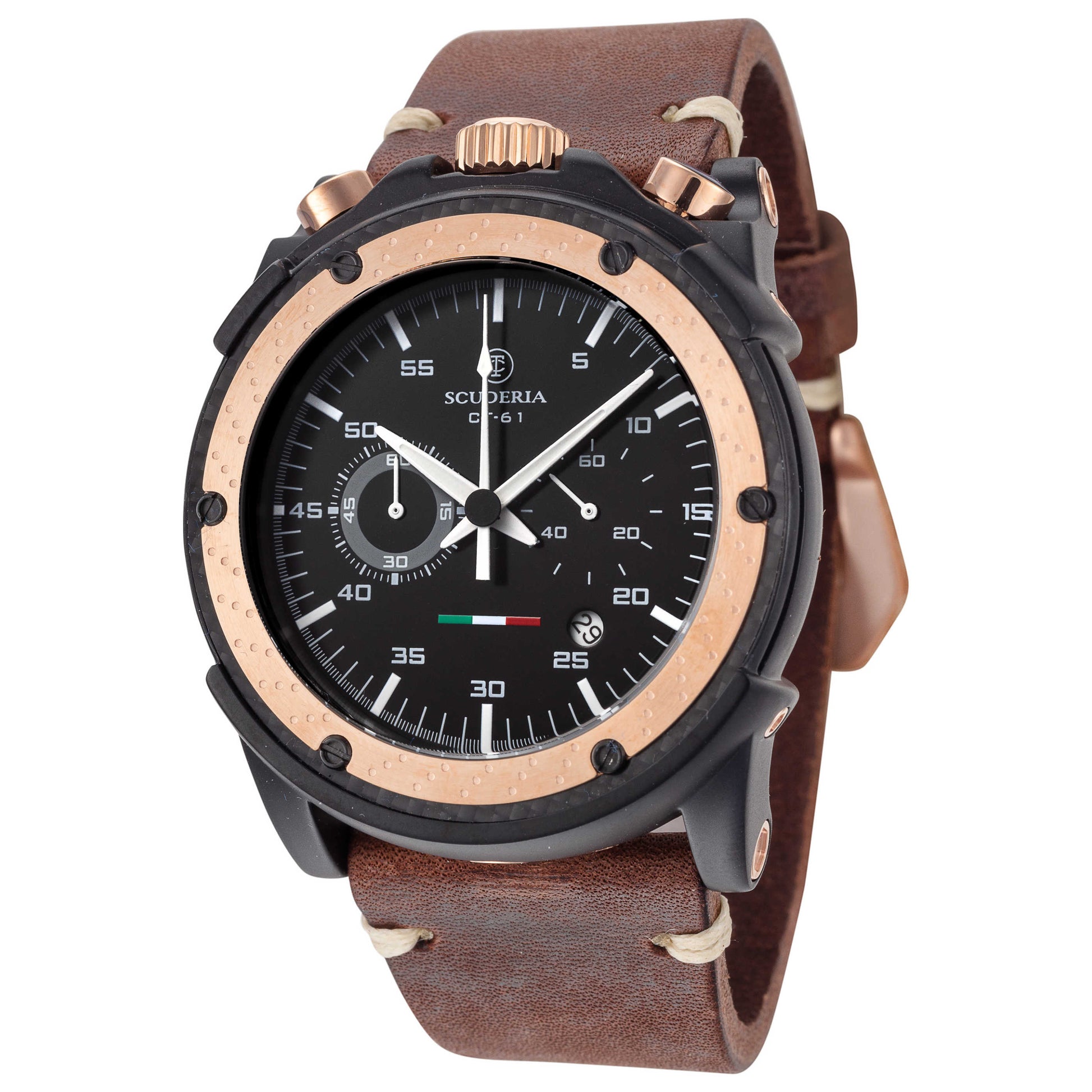 Front view of CT Scuderia Racer Men's Quartz Watch CT-244-P