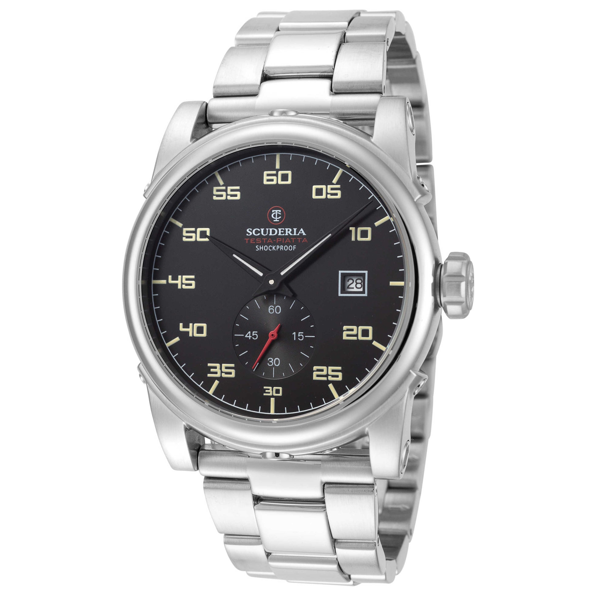 Front view of CT Scuderia Testa Piatta Men's Quartz Watch CT-246-P