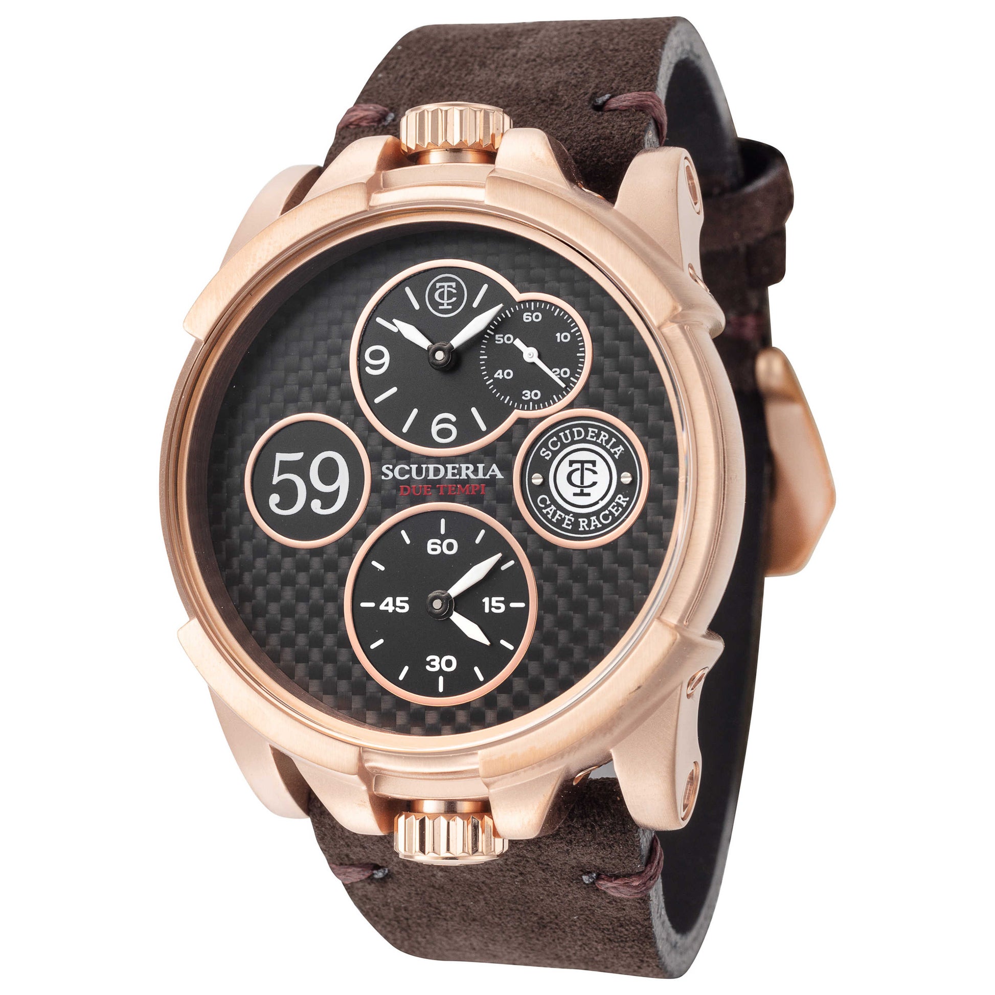 Front view of CT Scuderia Due Tempi Men's Quartz Watch CT-274-P